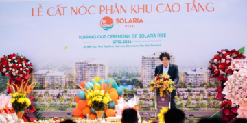 Solaria Rise thuộc đô thị tích hợp Waterpoint chính thức cất nóc sau hơn 1 năm thi công